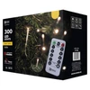 Kép 2/9 - KARÁCSONYI FÉNYF JÉGCSAP MULTIF 5M 300LED TÁVIR IP44 MELEG