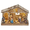 Kép 1/4 - KARÁCSONYI DEKO BETLEHEN 26x19cm 5LED 3xAA IDŐZÍTŐ MELEG F.