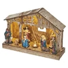 Kép 2/4 - KARÁCSONYI DEKO BETLEHEN 26x19cm 5LED 3xAA IDŐZÍTŐ MELEG F.