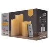 Kép 3/3 - HOME DECO LED GYERTYA 3DB KÖR 7.5x10/12.5/15 9xAAA TÁV. VINT