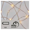 Kép 1/3 - KARI FÉNYF NANO 0.9M 10LED IP20 EZÜST 2×AA MELEG F