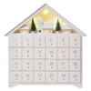 Kép 1/5 - KARI DEKO ADVENTI HÁZ FEHÉR 33x35 8LED 2xAA ID MF