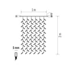 Kép 2/9 - CNT - KARÁCSONYI FÉNY FÜGGÖNY 1x2M 100LED IP44 MELEG FEHÉR