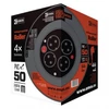 Kép 6/9 - Kábeldob 50 m / 4 aljzat / piros / PVC / 230 V / 1,5 mm2