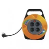 Kép 2/10 - Kábeldob 10 m / 4 aljzat / fekete / PVC / 230 V / 1 mm2