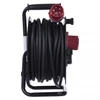Kép 2/6 - Kültéri kábeldob 25 m / 3 aljzat / fekete / gumi / 230V/400V / 1,5 mm2