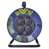 Kép 2/6 - Kültéri kábeldob 25 m / 4 aljzat / fekete / gumi / 230 V / 2,5 mm2