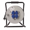 Kép 1/5 - Kültéri kábeldob 50 m / 4 aljzat / fekete / gumi / 230 V / 2,5 mm2