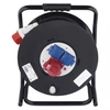 Kép 4/9 - Kültéri kábeldob 33 m / 3 aljzat / fekete / gumi / 230V/400V / 2,5 mm2