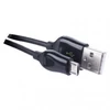 Kép 1/3 - Töltő- és adatkábel USB-A 2.0 / micro USB-B 2.0, Quick Charge, 1 m, fekete