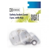 Kép 4/4 - EMOS Biztonsági konnektorvédő 5db + kulcs