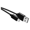 Kép 1/3 - Töltő- és adatkábel USB-A 2.0 / micro USB-B 2.0, 2 m, fekete