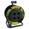 Kép 1/5 - Kábeldob 25 m / 4 aljzat / fekete / PVC / 230 V / 1,5 mm2