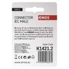 Kép 3/6 - EMOS IEC csatlakozó ferde 2db/bliszter