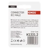Kép 3/4 - EMOS IEC csatlakozó egyenes A203R 2db/bliszter