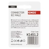 Kép 3/4 - EMOS IEC csatlakozó ferde 2db/bliszter
