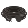 Kép 2/5 - Kültéri hosszabbító 5 m / 1 aljzat / fekete / gumi-neoprén / 250 V / 1,5 mm2