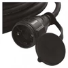 Kép 4/5 - Kültéri hosszabbító 5 m / 1 aljzat / fekete / gumi-neoprén / 250 V / 1,5 mm2