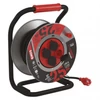 Kép 1/8 - Kültéri kábeldob 25 m / 4 aljzat / fekete / gumi-neoprén / 230V / 1,5 mm2