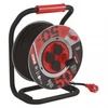 Kép 1/8 - Kültéri kábeldob 50 m / 4 aljzat / fekete / gumi-neoprén / 230V / 1,5 mm2