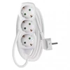 Kép 1/6 - Hosszabbító 2 m / 3 aljzat / fehér / PVC / 1 mm2