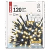 Kép 6/8 - LED karácsonyi fényfüzér, villogó, 12 m, kültéri és beltéri, meleg/hideg fehér, időzítő
