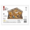 Kép 6/8 - LED karácsonyi betlehem, fa, 19 cm, 3x AA, beltéri, meleg fehér, időzítő