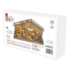 Kép 4/8 - LED karácsonyi betlehem, fa, 19 cm, 3x AA, beltéri, meleg fehér, időzítő