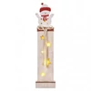 Kép 1/6 - LED dekoráció, fa – hóember, 46 cm, 2x AA, beltéri, meleg fehér, időzítő