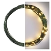 Kép 1/11 - LED karácsonyi nano fényfüzér, zöld, 7,5 m, kültéri és beltéri, meleg fehér, időzítő