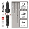 Kép 8/12 - Standard LED sorolható karácsonyi füzér – jégcsapok, 2,5 m, kültéri, hideg fehér
