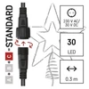 Kép 8/12 - Standard LED sorolható karácsonyi csillag, 28,5 cm, kültéri és beltéri, hideg fehér