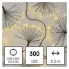 Kép 2/10 - LED fényfüzér – fürtök, nano, 5,2 m, beltéri, meleg fehér, időzítő