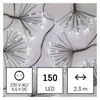 Kép 2/11 - LED fényfüzér – fürtök, nano, 2,35 m, beltéri, hideg fehér, időzítő
