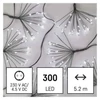 Kép 2/11 - LED fényfüzér – fürtök, nano, 5,2 m, beltérre, hideg fehér, időzítő