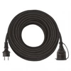 Kép 1/5 - Kültéri hosszabbító 20 m / 1 aljzat / fekete / gumi-neoprén / 250 V / 1,5 mm2