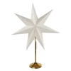 Kép 1/8 - LED papírcsillag, aranyszínű talppal, 45 cm, beltéri