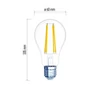 Kép 4/8 - EMOS LED Filament izzó E27 6.7W 806lm meleg fehér