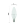 Kép 4/8 - EMOS Classic LED izzó gyertya E14 7,3W 806lm hideg fehér