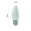 Kép 4/8 - EMOS Classic LED izzó gyertya E27 4.1W 350lm meleg fehér