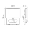 Kép 9/11 - EMOS Tambo LED reflektor 20W 1600lm mozgásérzékelővel IP54 term. fehér