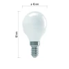 Kép 4/7 - EMOS Value LED izzó kisgömb E14 6W 510lm meleg fehér