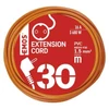 Kép 4/4 - Hosszabbító 30 m / 1 aljzat / narancssárga / PVC / 250 V / 1,5 mm2