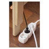 Kép 2/6 - Hosszabbító 3 m / 3 aljzat / fehér / PVC / 1,5 mm2