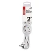 Kép 6/6 - Hosszabbító 2 m / 3 aljzat / fehér / PVC / 1 mm2