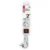 Kép 6/7 - Hosszabbító 2 m / 3 aljzat / kapcsolós / fehér / PVC / 1 mm2