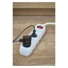 Kép 5/6 - Hosszabbító 2 m / 4 aljzat / kapcsolós / fehér / PVC / 1 mm2