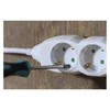 Kép 4/6 - Hosszabbító 5 m / 4 aljzat / fehér / PVC / 1,5 mm2