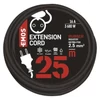 Kép 5/5 - Kültéri hosszabbító 25 m / 1 aljzat / fekete / gumi-neoprén / 250 V / 2,5 mm2