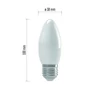 Kép 7/9 - EMOS Basic LED izzó gyertya E27 6W 510lm meleg fehér